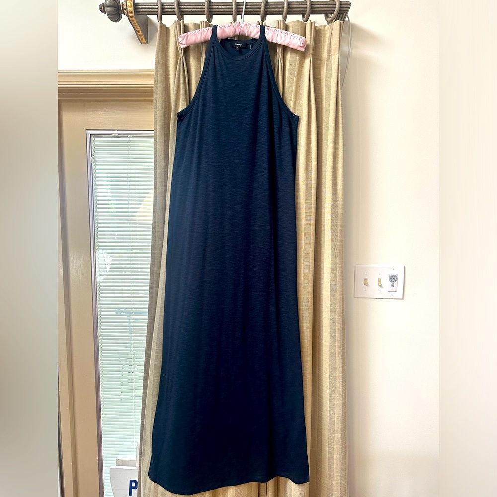 Theory Sonaki Wave Atmos Halter Knit Dress